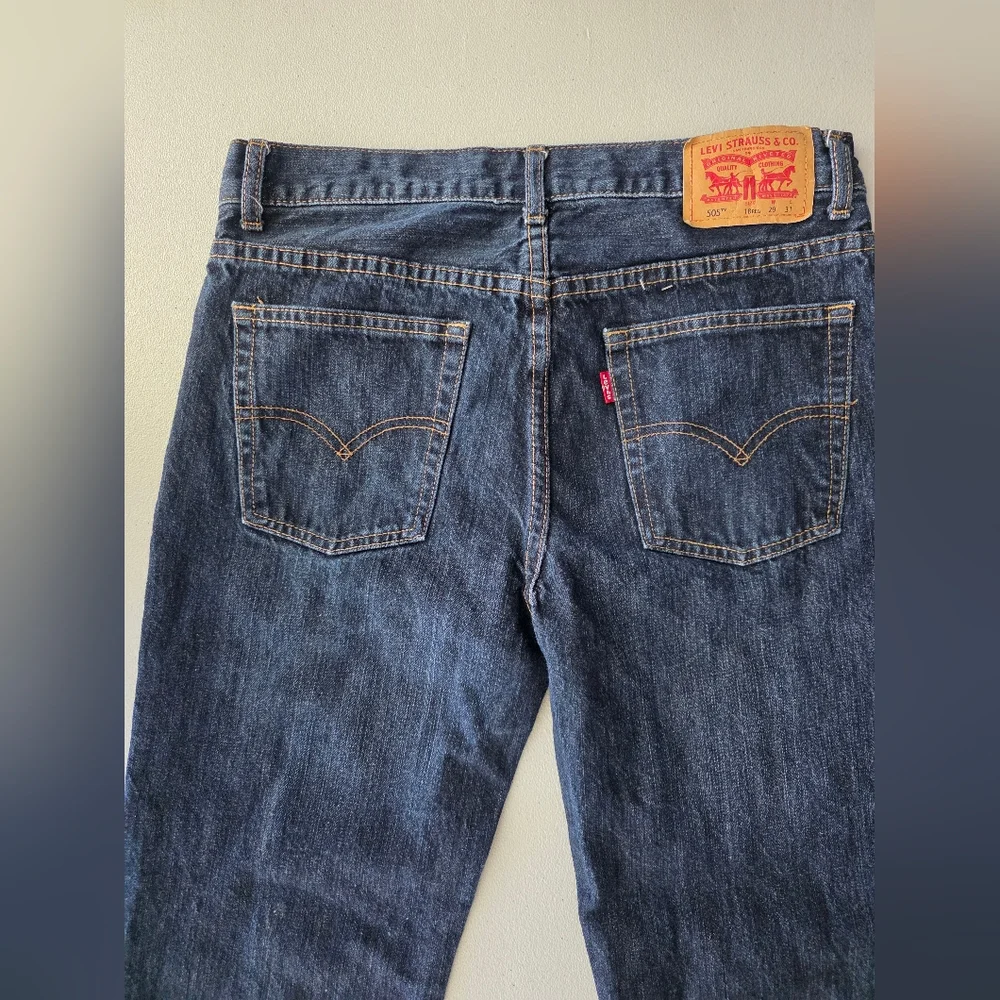 Levi Strauss 514 Straight Leg Denim Dark Indigo Blue Minimalist Core Indie Skate - Picture 5 of 13